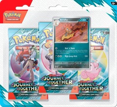 Pokemon SV9 Journey Together 3-Pack Blister - Scrafty