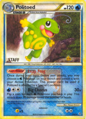 Politoed 7/95 Holo Crosshatch Holo STAFF Promo - 2011 National Championships