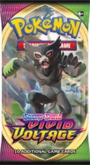 Pokemon SWSH4 Vivid Voltage Booster Pack -- Zarude Pack Art