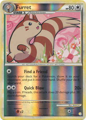 Furret - 21/123 - Rare - Reverse Holo