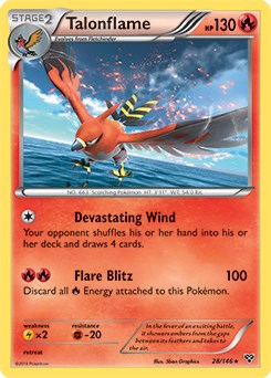 Talonflame - 28/146 - Cosmos Holo Promo