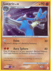 Lucario 3/11 Cosmos Holo Promo - Lucario Trainer Kit Exclusive