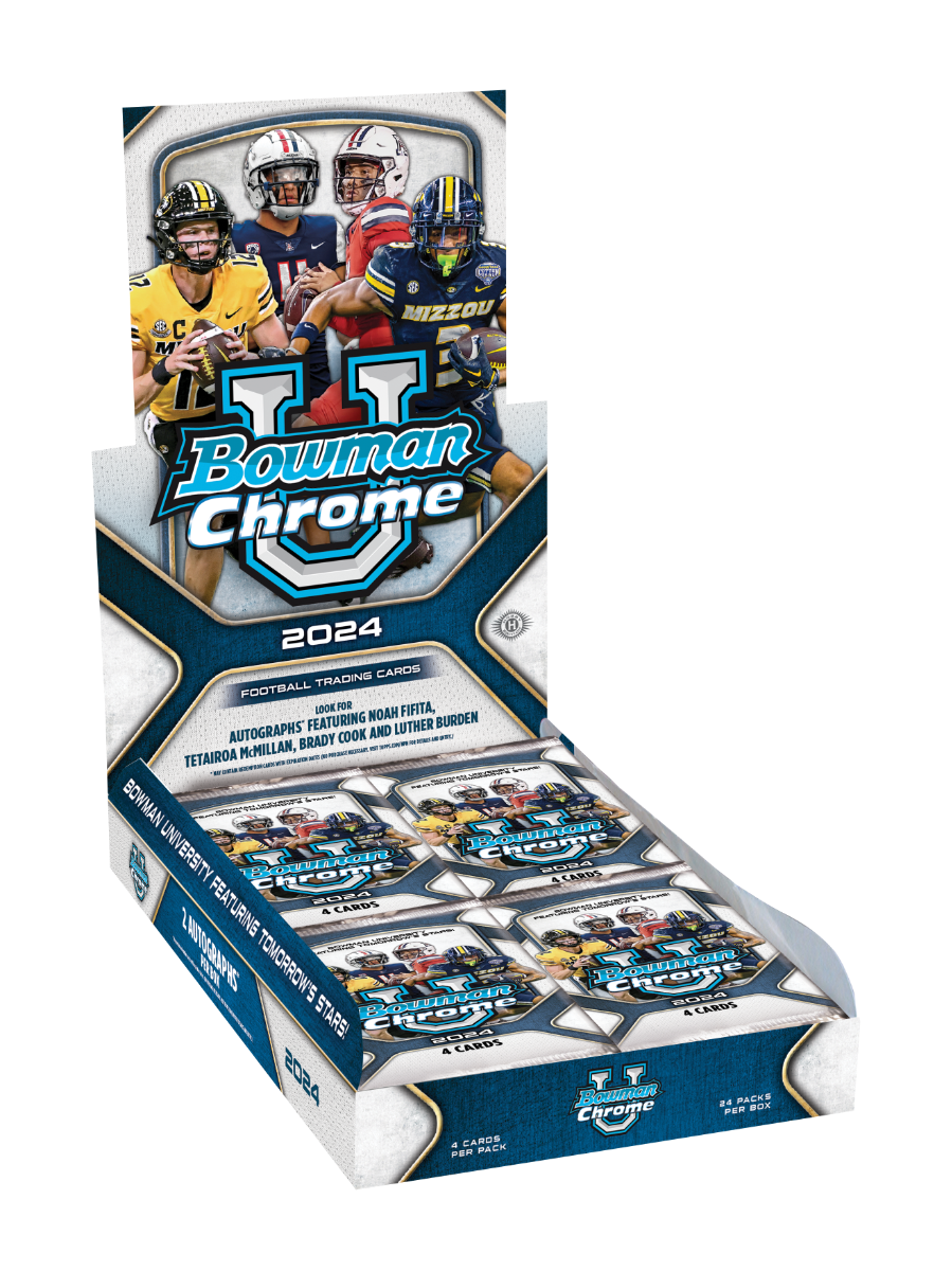 2024 Bowman Chrome University Football Hobby Box Sports Cards