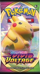 Pokemon SWSH4 Vivid Voltage Booster Pack -- Pikachu Pack Art