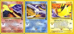 Set of 3 Legendary Bird Promos - Moltres 21, Articuno 22, Zapdos 23