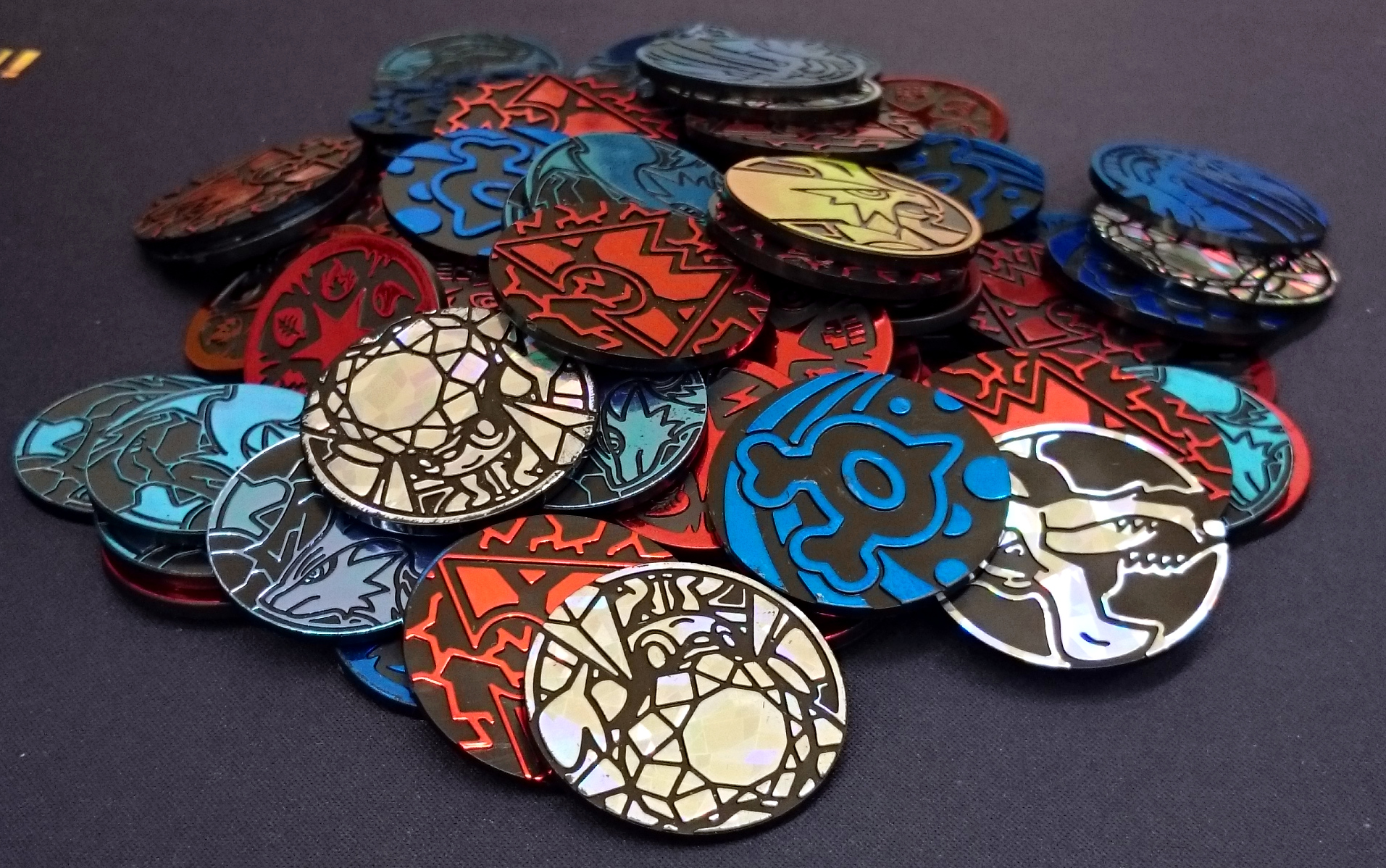 One Random Official BULK Pokemon Plastic Coin