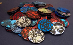 One Random Official BULK Pokemon Plastic Coin