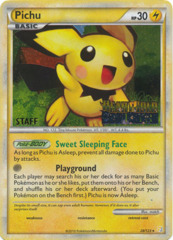 Pichu 28/123 Cosmos Holo STAFF Promo - HeartGold SoulSilver Prerelease