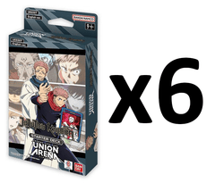 Union Arena Jujutsu Kaisen Starter Deck DISPLAY Box (6 Decks) UE03ST