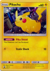 Pikachu SM157 Cosmos Holo Promo - Pikachu & Eevee Poke Ball Collection