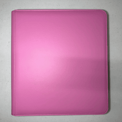 12-Pocket Zipper Binder - Pink