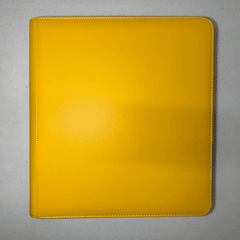 12-Pocket Zipper Binder - Yellow