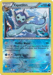 Vaporeon - 25/108 - Uncommon - Reverse Holo