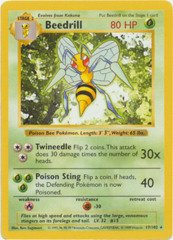 Beedrill - 17/102 - Rare - Shadowless Edition