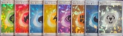 Basic Energy - Set of 8 - Cracked Ice Holo - Terapagos ex Ultra-Premium Collection Box