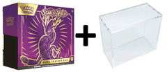 MINT Pokemon SV1 Scarlet & Violet Elite Trainer Box - Miraidon (PURPLE) PLUS Acrylic Case Protector