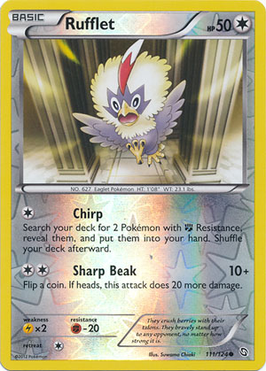 Rufflet - 111/124 - Common - Reverse Holo