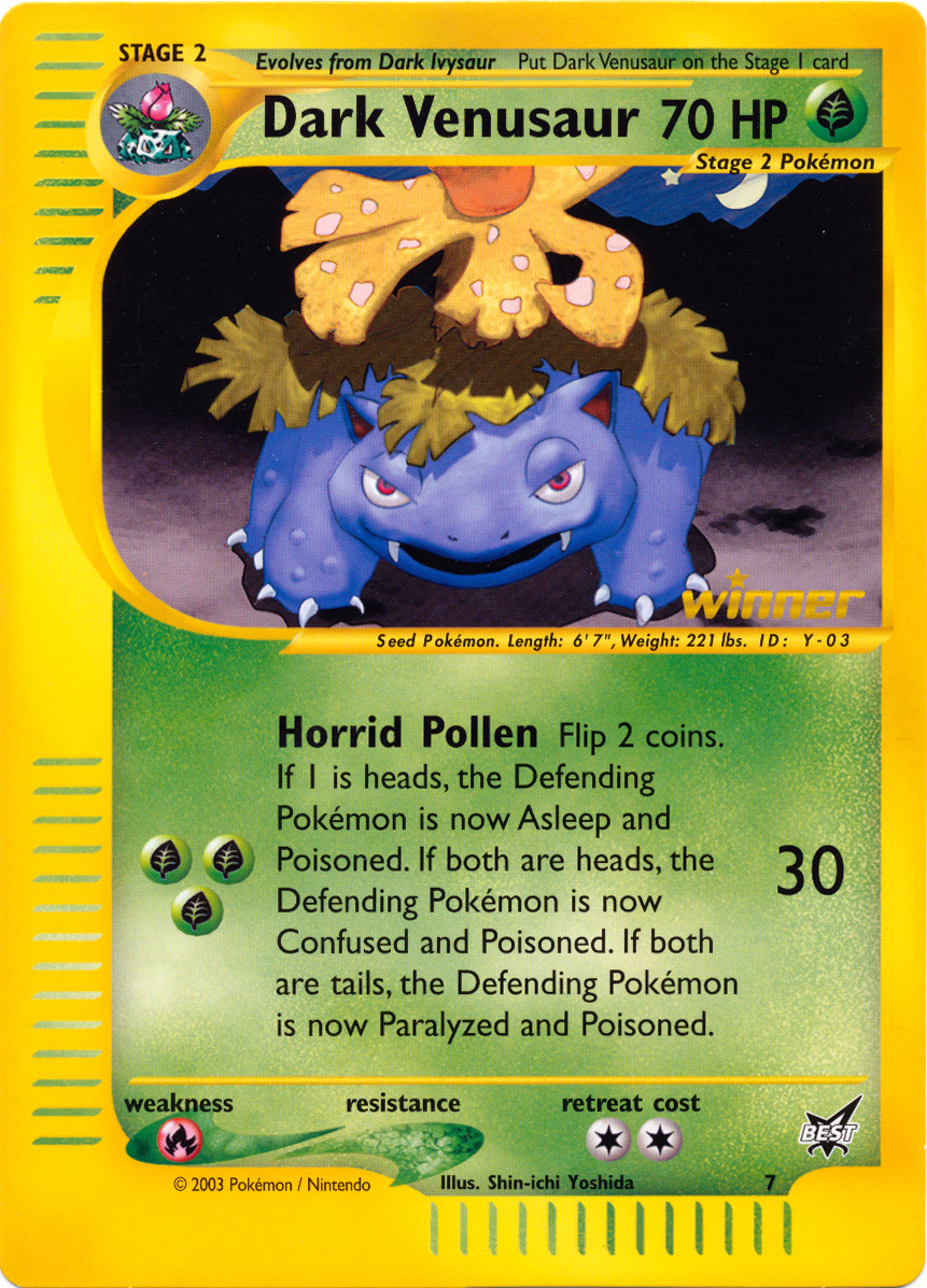 Dark Venusaur NonHolo JUMBO OVERSIZED Promo Card BattleZone