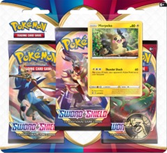 Pokemon Sword & Shield SWSH1 Base Set 3-Pack Blister - Morpeko