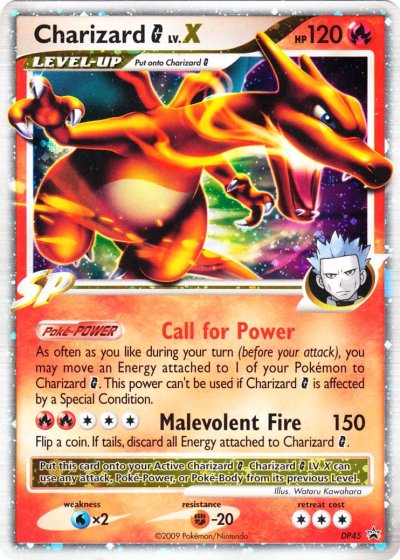 Charizard G Lv.X DP45 Cosmos Holo Promo - 2009 Fall Collectors Tin Exclusive