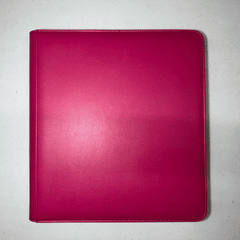 12-Pocket Zipper Binder - Fuchsia