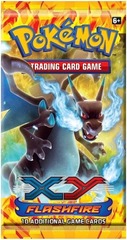 Pokemon XY2 Flashfire Booster Pack -- Mega Charizard X Pack Art