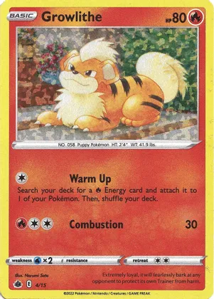 Growlithe - 4/15 - McDonalds Promos 2022