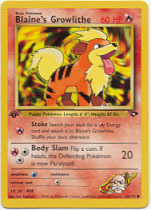 Blaine's Growlithe - 62/132 - Common - 1st Edition