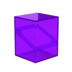 Ultimate Guard - Deck Case 100+ Boulder: Clear Amethyst