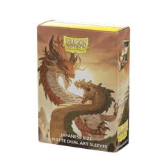 Dragon Shield Matte Japanese DUAL Mini-Size Sleeves - Wood Snake 2025 - 60ct