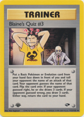 Blaine's Quiz #3 - 112/132 - Uncommon - 1st Edition