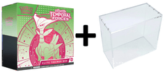 MINT Pokemon SV5 Temporal Forces Elite Trainer Box - Iron Leaves (GREEN) PLUS Acrylic Case Protector
