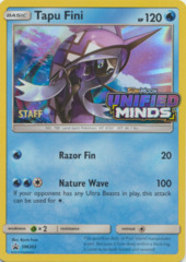 Tapu Fini SM203 Wave Holo STAFF Promo - SM11 Unified Minds Prerelease