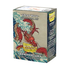 Dragon Shield Matte Dual Art 25th Anniversary Standard-Size Sleeves - The Great Wave - 100ct