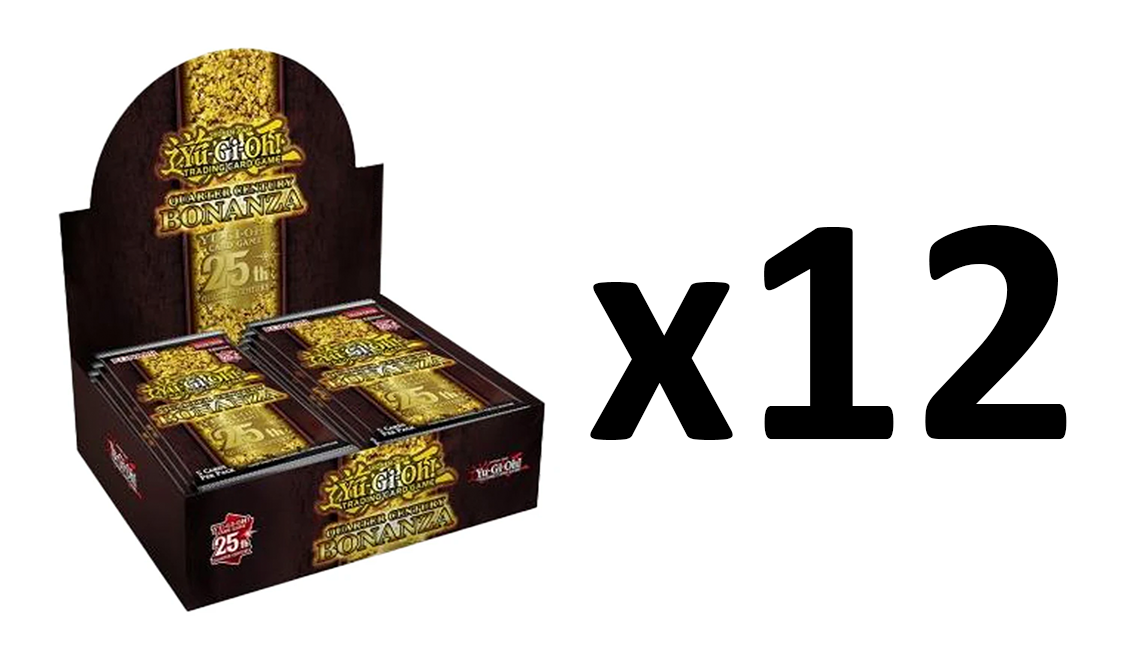 Yu-Gi-Oh Quarter Century Bonanza 1st Edition Booster CASE (12 Booster Boxes) FACTORY SEALED