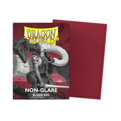 Dragon Shield NON-GLARE Matte Standard-Size Sleeves - Blood Red - 100ct