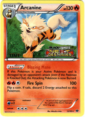 Arcanine 12/99 Tinsel Holo STAFF Promo - Next Destinies Prerelease