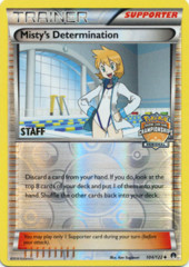 Misty's Determination 104/122 Reverse Holo STAFF Promo - 2016 Regional Championships