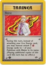 Blaine - 100/132 - Rare - 1st Edition