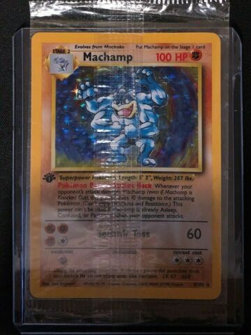 Machamp outlet 8/102 rare holo. NM. 1st edition