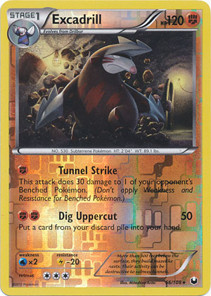 Excadrill - 56/108 - Rare - Reverse Holo