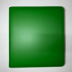 12-Pocket Zipper Binder - Green