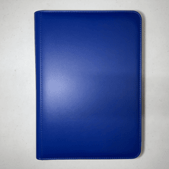 9-Pocket Zipper Binder - Blue