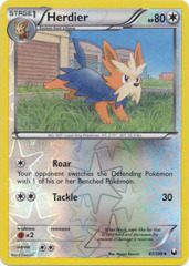 Herdier - 87/108 - Uncommon - Reverse Holo