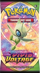 Pokemon SWSH4 Vivid Voltage Booster Pack -- Celebi Pack Art