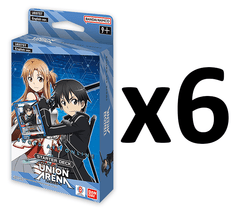 Union Arena UE07ST Sword Art Online Starter Deck DISPLAY Box (6 Decks) - NO REFUNDS OR CANCELLATIONS, ALL SALES ARE FINAL