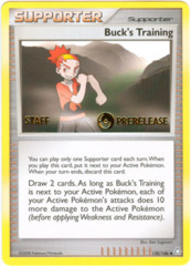 Buck's Training 130/146 Non-Holo STAFF Promo - Legends Awakened Prerelease