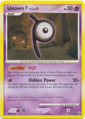 Unown P - 33/100 - Rare