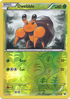 Dwebble - 7/108 - Common - Reverse Holo