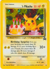 _____'s Pikachu (Happy Birthday Pikachu) #24 Holo Promo